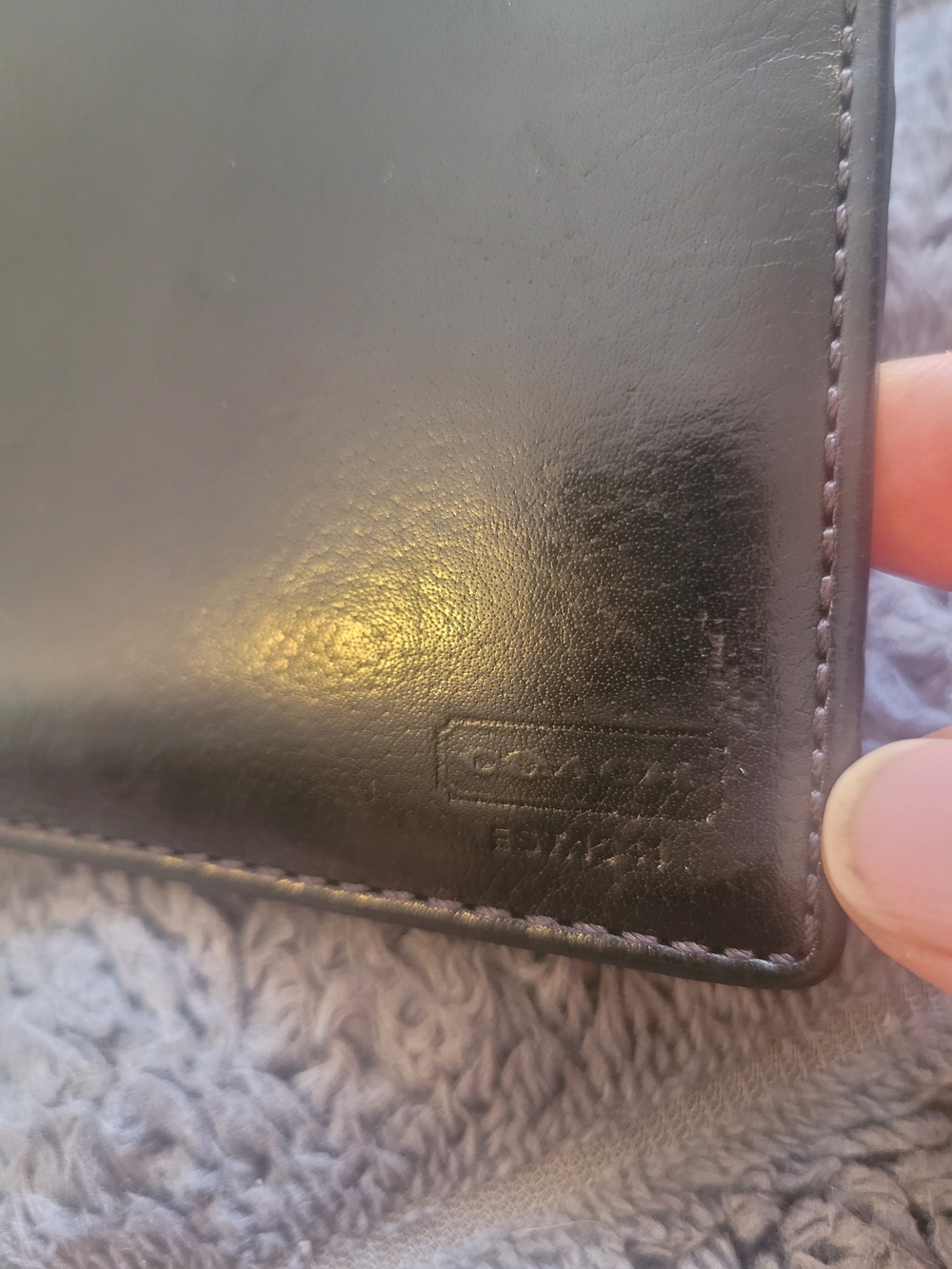Coach Bifold Leather Wallet - Black